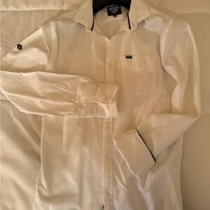 Superdry Oxford Shirt Men White size S 100% cotton Long sleeve. New without tag